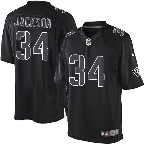 Youth Nike Oakland Raiders 34 Bo Jackson Game Black Impact NFL Jersey