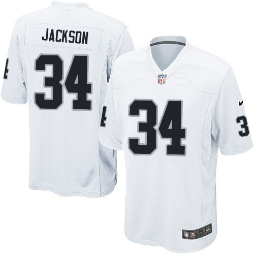 Youth Nike Oakland Raiders 34 Bo Jackson Limited White NFL Jersey
