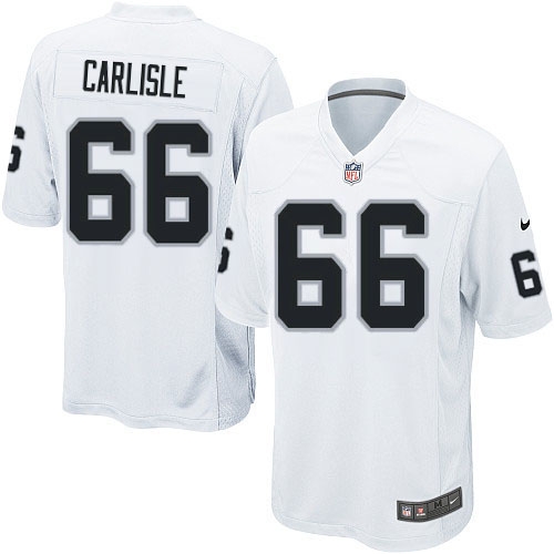 Men's Nike Oakland Raiders 66 Cooper Carlisle Game White NFL Jersey