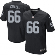 Men's Nike Oakland Raiders 66 Cooper Carlisle Elite Black Team Color NFL Jersey