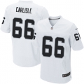 Men's Nike Oakland Raiders 66 Cooper Carlisle Elite White NFL Jersey