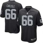 Men's Nike Oakland Raiders 66 Cooper Carlisle Game Black Team Color NFL Jersey