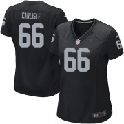 Women's Nike Oakland Raiders 66 Cooper Carlisle Game Black Team Color NFL Jersey