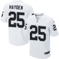 Men's Nike Oakland Raiders 25 D.J.Hayden Elite White NFL Jersey