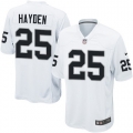 Men's Nike Oakland Raiders 25 D.J.Hayden Game White NFL Jersey