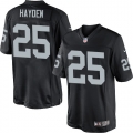 Men's Nike Oakland Raiders 25 D.J.Hayden Limited Black Team Color NFL Jersey