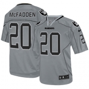 Men's Nike Oakland Raiders 20 Darren McFadden Game Lights Out Grey NFL Jersey