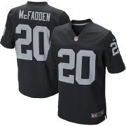 Men's Nike Oakland Raiders 20 Darren McFadden Elite Black Team Color NFL Jersey