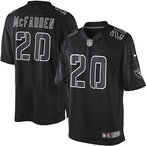 Men's Nike Oakland Raiders 20 Darren McFadden Limited Black Impact NFL Jersey