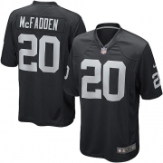 Men's Nike Oakland Raiders 20 Darren McFadden Game Black Team Color NFL Jersey