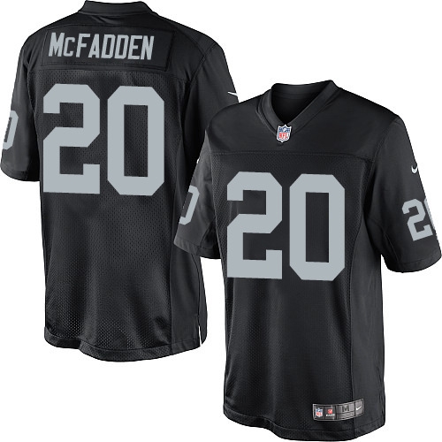 Men's Nike Oakland Raiders 20 Darren McFadden Limited Black Team Color NFL Jersey