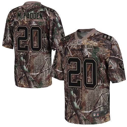 Men's Nike Oakland Raiders 20 Darren McFadden Limited Camo Realtree NFL Jersey