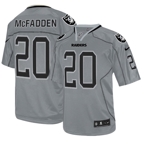 Men's Nike Oakland Raiders 20 Darren McFadden Limited Lights Out Grey NFL Jersey