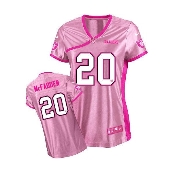 Nike Oakland Raiders 20 Darren McFadden Limited Pink Women's Be Luv'd ...
