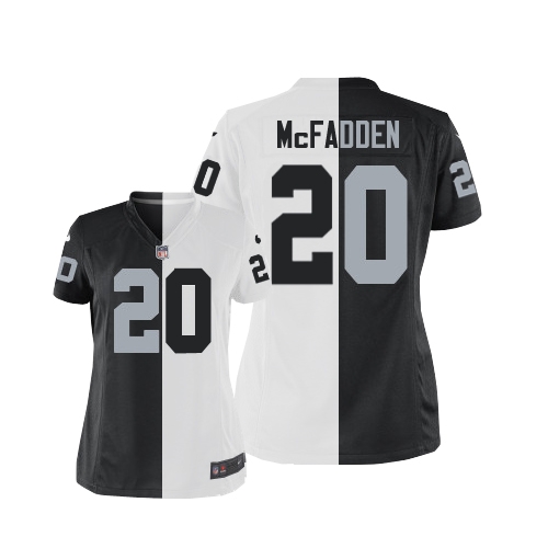 Women's Nike Oakland Raiders 20 Darren McFadden Elite Team/Road Two Tone NFL Jersey