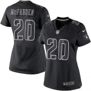 Women's Nike Oakland Raiders 20 Darren McFadden Elite Black Impact NFL Jersey