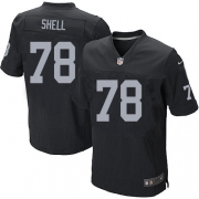Men's Nike Oakland Raiders 78 Art Shell Elite Black Team Color NFL Jersey