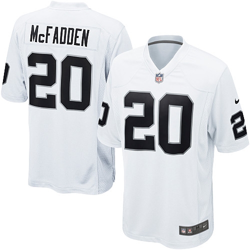 Youth Nike Oakland Raiders 20 Darren McFadden Game White NFL Jersey