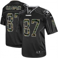 Men's Nike Oakland Raiders 87 Dave Casper Elite Black Camo Fashion NFL Jersey