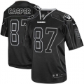 Men's Nike Oakland Raiders 87 Dave Casper Limited Lights Out Black NFL Jersey