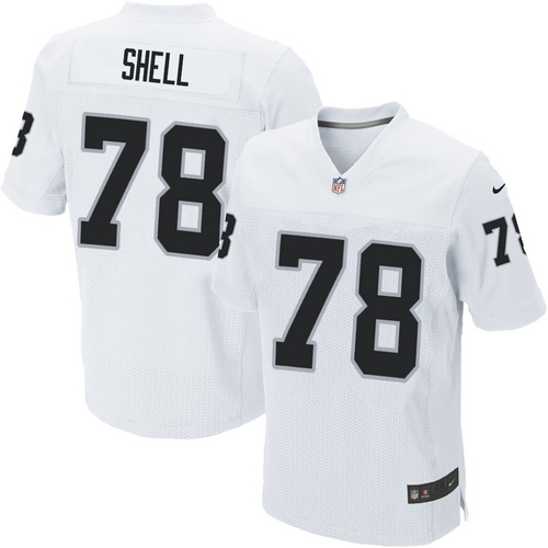 Men's Nike Oakland Raiders 78 Art Shell Elite White NFL Jersey