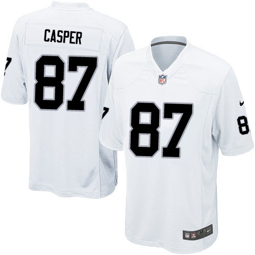Youth Nike Oakland Raiders 87 Dave Casper Elite White NFL Jersey