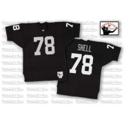 Mitchell and Ness Oakland Raiders 78 Art Shell Black Team Color Authentic NFL Throwback Jersey