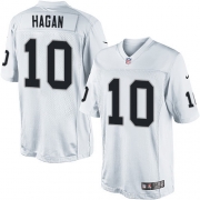 Men's Nike Oakland Raiders 10 Derek Hagan Limited White NFL Jersey