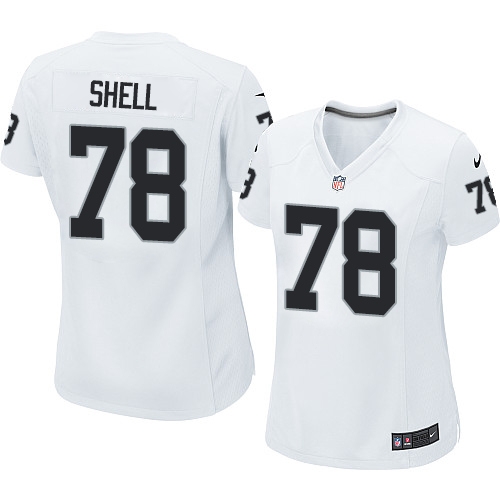 Women's Nike Oakland Raiders 78 Art Shell Elite White NFL Jersey