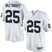 Men's Nike Oakland Raiders 25 Fred Biletnikoff Limited White NFL Jersey