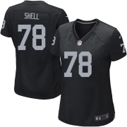 Women's Nike Oakland Raiders 78 Art Shell Game Black Team Color NFL Jersey