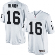 Men's Nike Oakland Raiders 16 George Blanda Limited White NFL Jersey