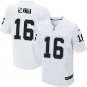 Men's Nike Oakland Raiders 16 George Blanda Elite White NFL Jersey