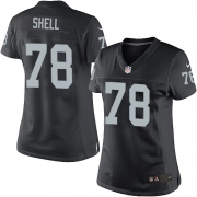 Women's Nike Oakland Raiders 78 Art Shell Limited Black Team Color NFL Jersey