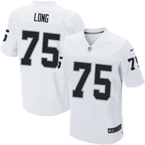 Men's Nike Oakland Raiders 75 Howie Long Elite White NFL Jersey