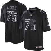 Men's Nike Oakland Raiders 75 Howie Long Limited Black Impact NFL Jersey