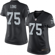 Women's Nike Oakland Raiders 75 Howie Long Elite Black Team Color NFL Jersey