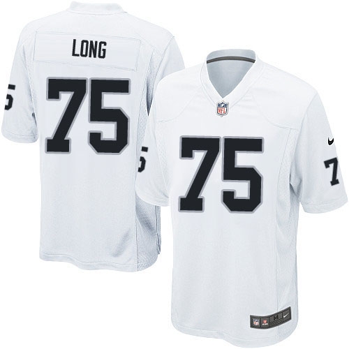 Youth Nike Oakland Raiders 75 Howie Long Elite White NFL Jersey