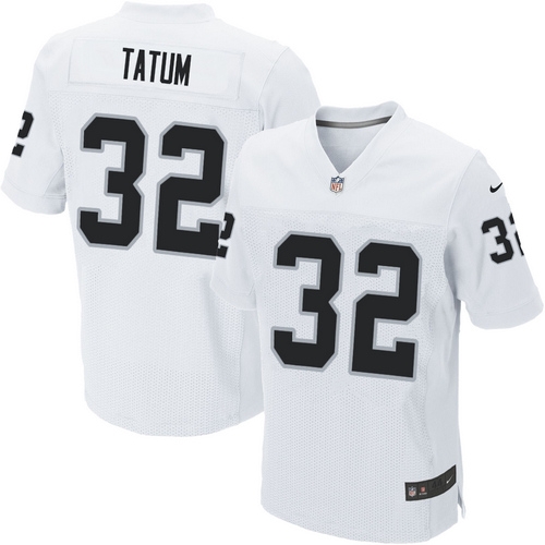 Men's Nike Oakland Raiders 32 Jack Tatum Elite White NFL Jersey