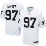 Men's Nike Oakland Raiders 97 Andre Carter Game White NFL Jersey