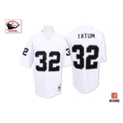 Mitchell and Ness Oakland Raiders 32 Jack Tatum White Authentic Throwback NFL Jersey