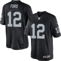 Men's Nike Oakland Raiders 12 Jacoby Ford Limited Black Team Color NFL Jersey