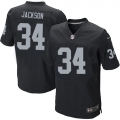 Men's Nike Oakland Raiders 34 Bo Jackson Elite Black Team Color NFL Jersey