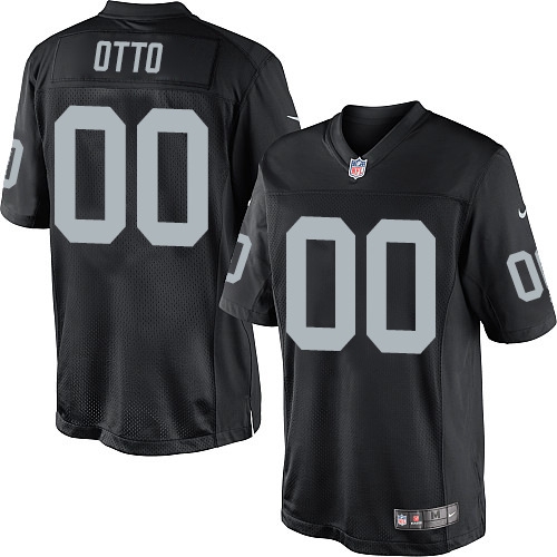 Men's Nike Oakland Raiders 0 Jim Otto Limited Black Team Color NFL Jersey