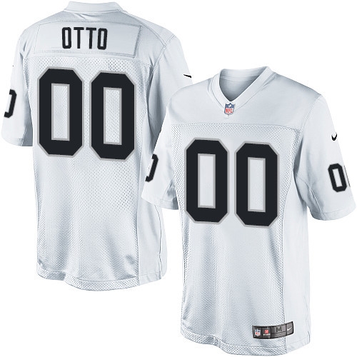 Men's Nike Oakland Raiders 0 Jim Otto Limited White NFL Jersey