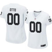 Women's Nike Oakland Raiders 0 Jim Otto Game White NFL Jersey