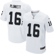 Men's Nike Oakland Raiders 16 Jim Plunkett Elite White NFL Jersey