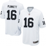 Men's Nike Oakland Raiders 16 Jim Plunkett Game White NFL Jersey