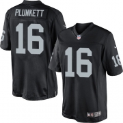 Men's Nike Oakland Raiders 16 Jim Plunkett Limited Black Team Color NFL Jersey