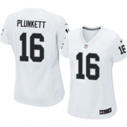 Women's Nike Oakland Raiders 16 Jim Plunkett Elite White NFL Jersey